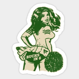 Milwaukee Cheerleader Sticker